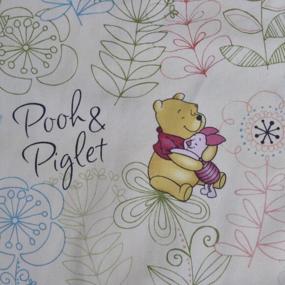 Disney Scrub Top Winnie the Pooh  Bear Piglet Medical Cream Size XL - Picture 8 of 14